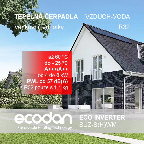 Tepelná čerpadla vzduch-voda Eco Inverter │ SUZ-S(H)WM