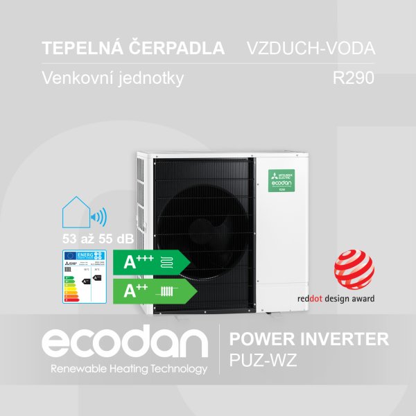 Tepelná čerpadla vzduch-voda Power Inverter │ PUZ-WZ