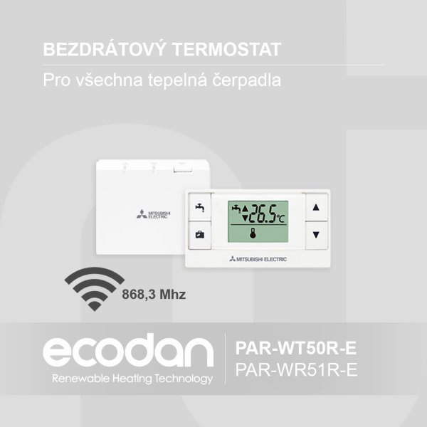 Bezdrátový prostorový termostat │ PAR-WT50R-E