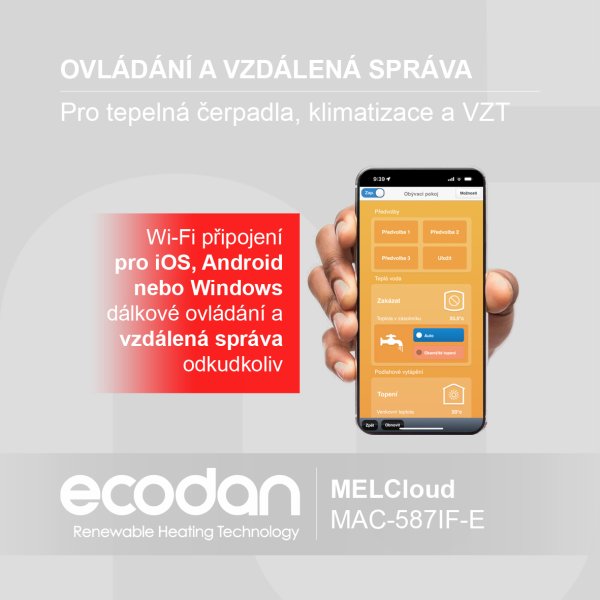 Aplikace pro dálkové ovládání a vzdálenou správu │ MELCloud
