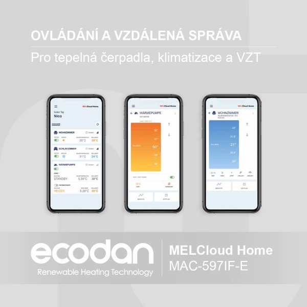 Aplikace pro vzdálenou správu a ovládání │ MELCloud Home